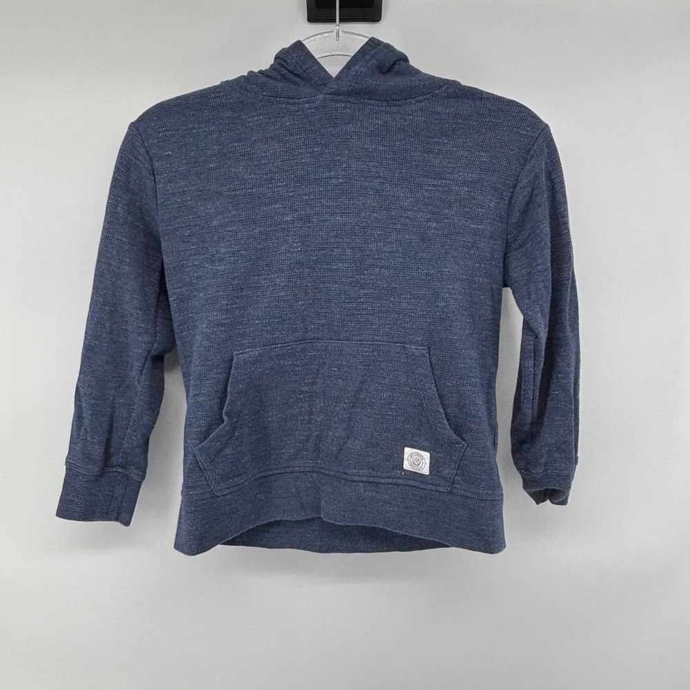 Gap Kids Blue Athletic USA Graphic Waffle Knit Pullover‎ Hoodie